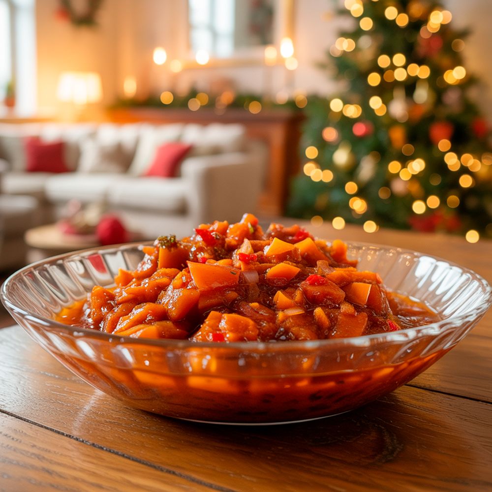 Рецепт чатни из хурмы с имбирём и кардамоном